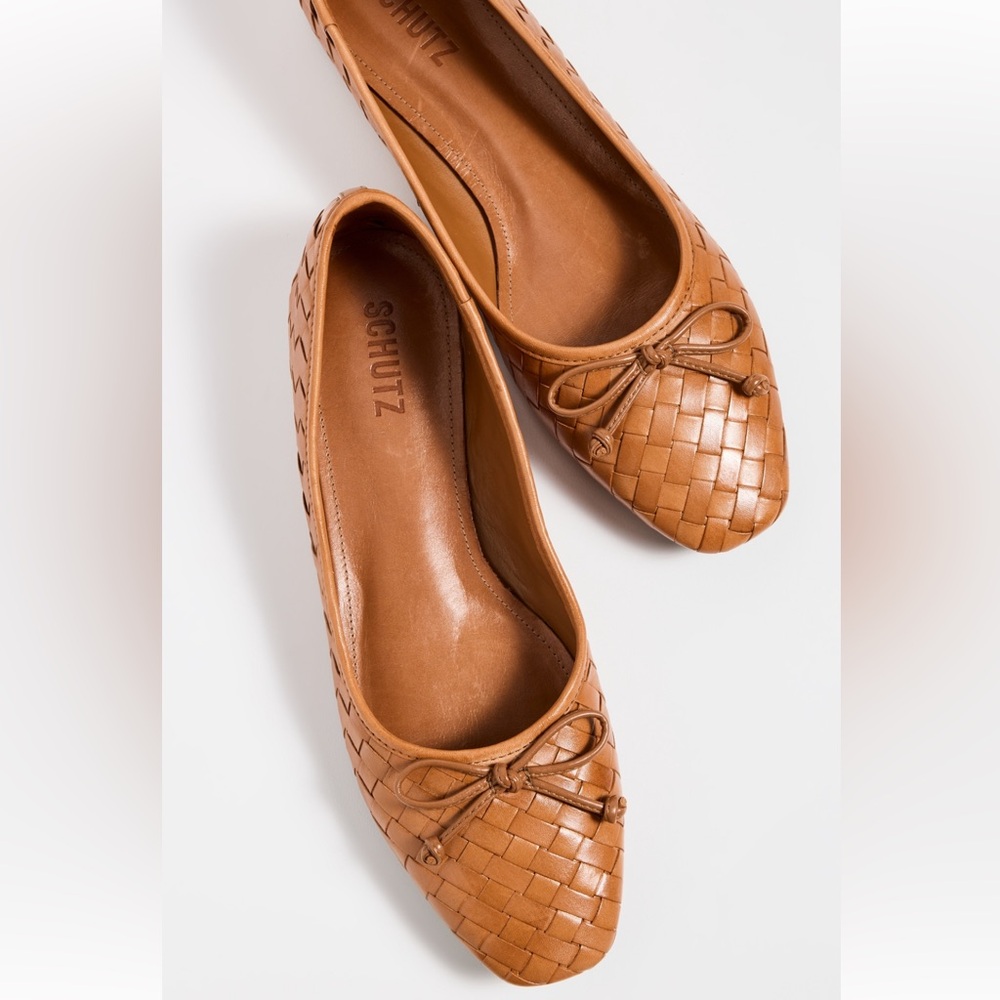 SCHUTZ Women's Brown Woven Flats